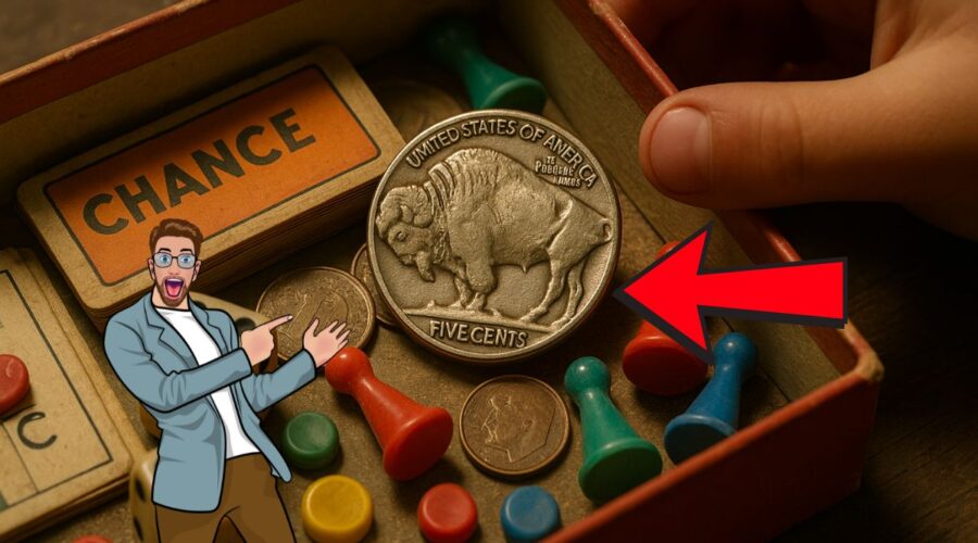 Buffalo Nickel Found in Board Game Revealed to Be Worth Millions